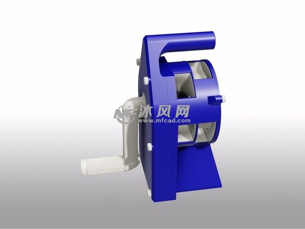 空袭警报器左视图