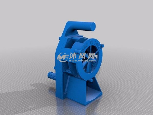 空袭警报器侧视图