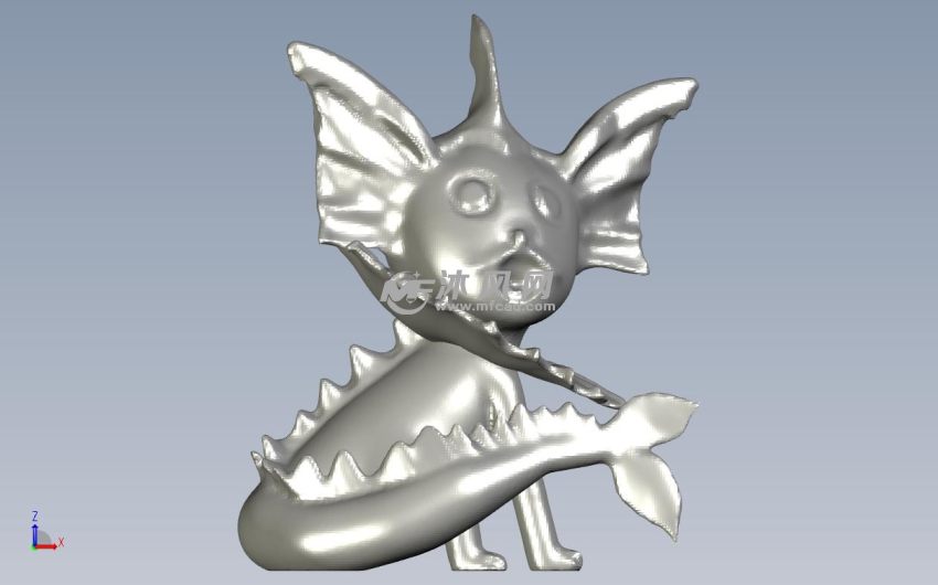 口袋妖怪水精灵正视图