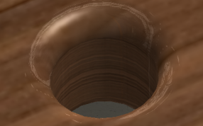 古典木梳子圆孔