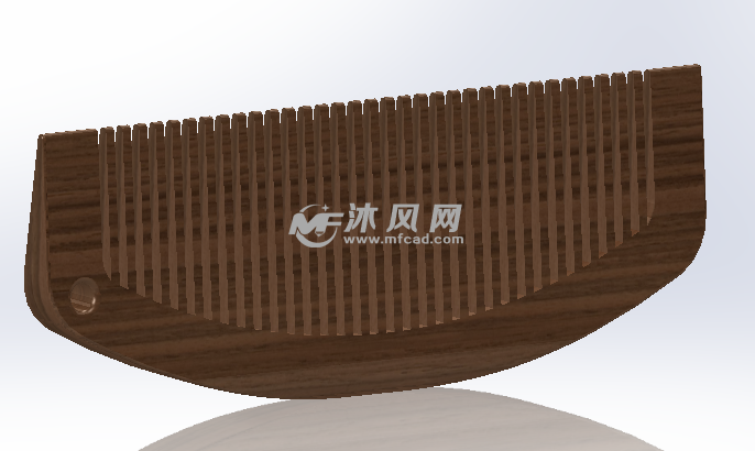 古典木梳子轴测图