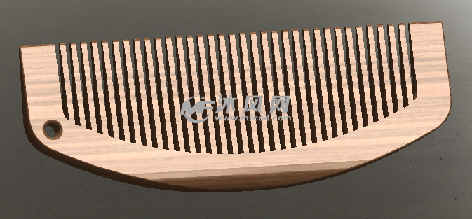 古典木梳子抛光后