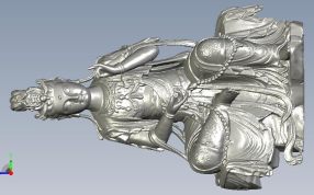 观音坐像正视图