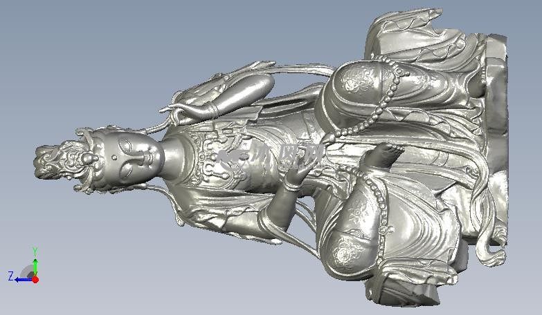 观音坐像正视图