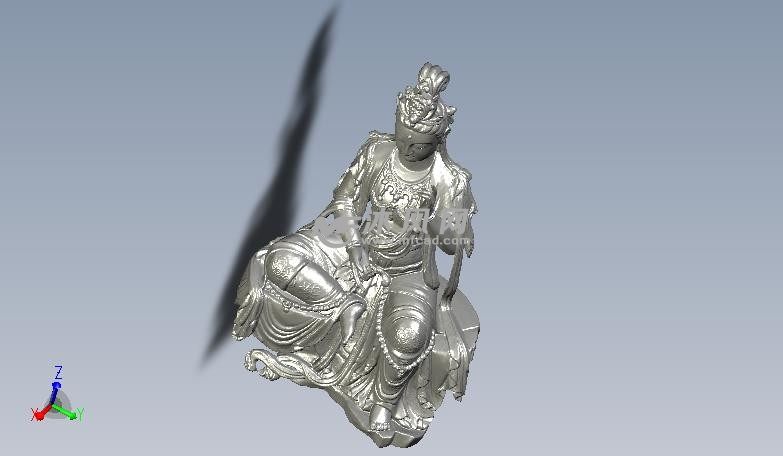 观音坐像轴测图