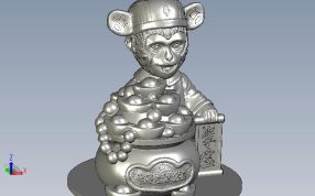 金猴聚宝轴测图可以看见猴子衣冠