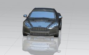 阿斯顿马丁正面图