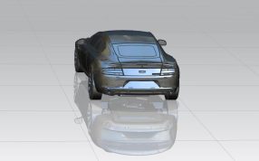 阿斯顿马丁后视图