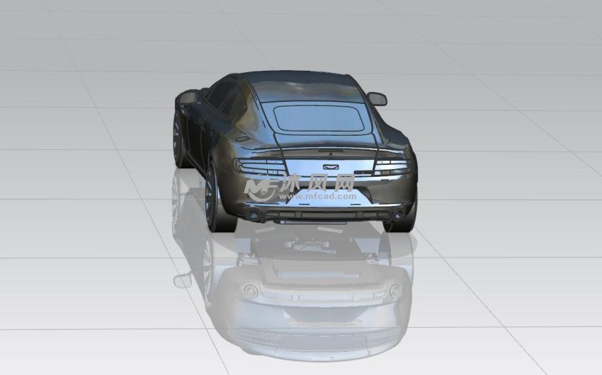 阿斯顿马丁后视图