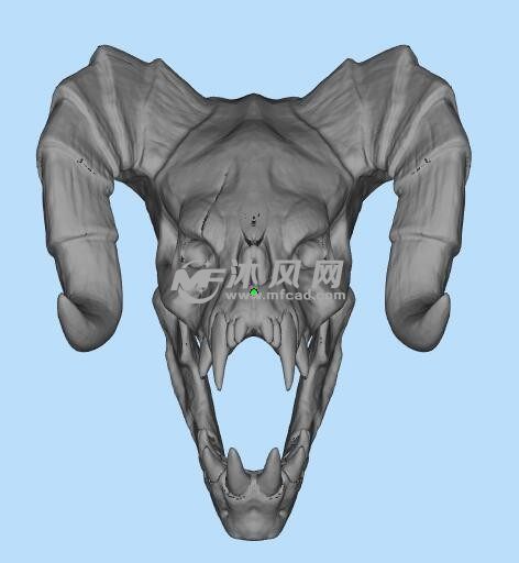 游戏角色头骨模型