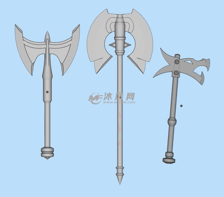 战斧三维模型