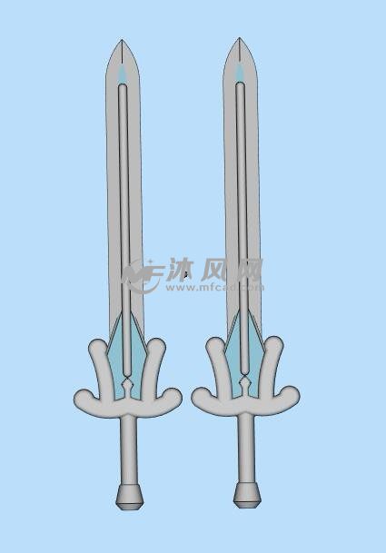 3D打印长剑模型