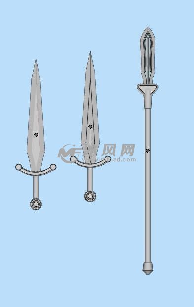 3D打印武器模型