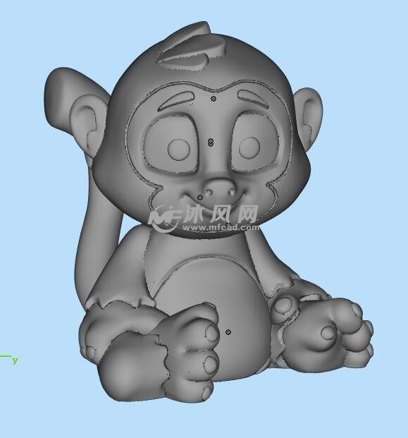 卡通猴子三维模型