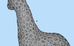 镂空长颈鹿灯罩