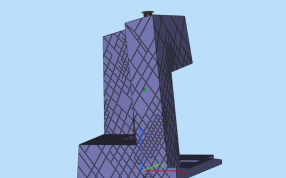 中央电视台左视图