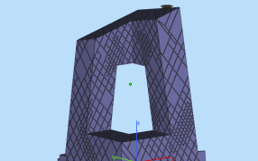 中央电视台正视图