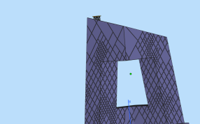 中央电视台后视图