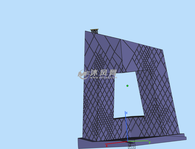 中央电视台后视图