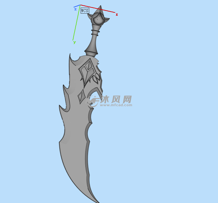 蛮王的刀正视图