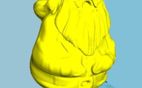 背着礼物的圣诞老人