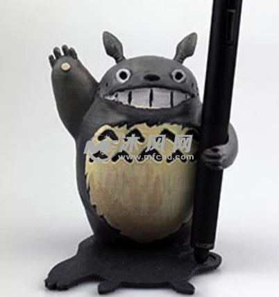 龙猫笔架上色图