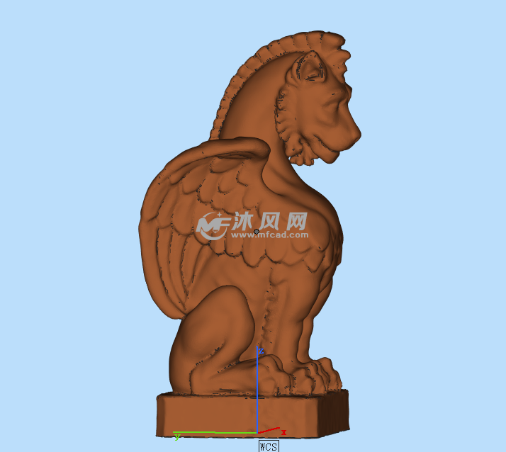纽约石像鬼雕像左视图