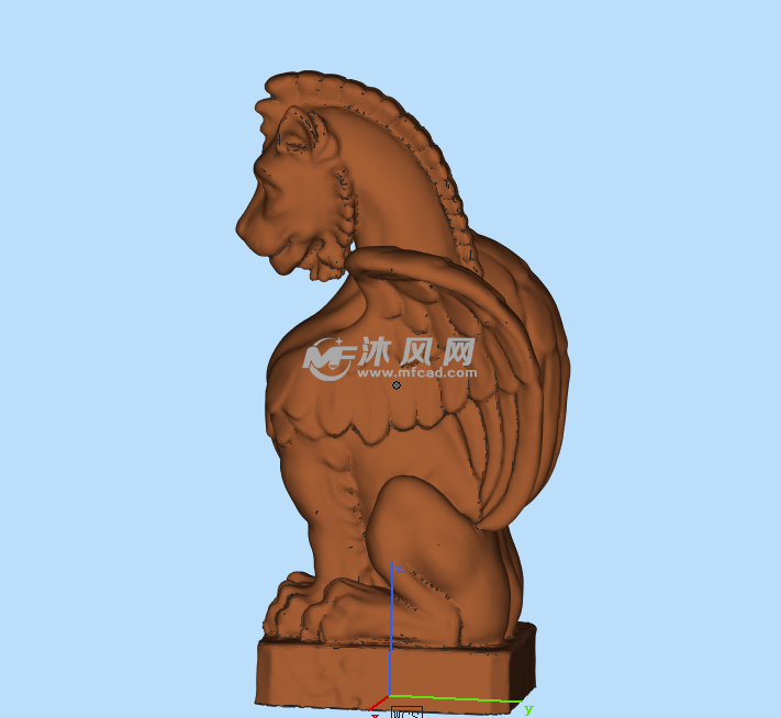 纽约石像鬼雕像右视图