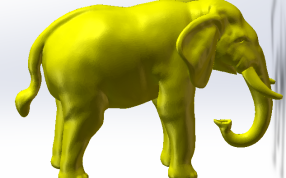 大象侧面效果图