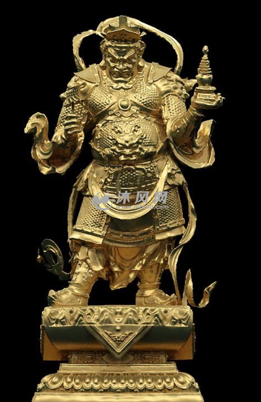 多闻天王正视图