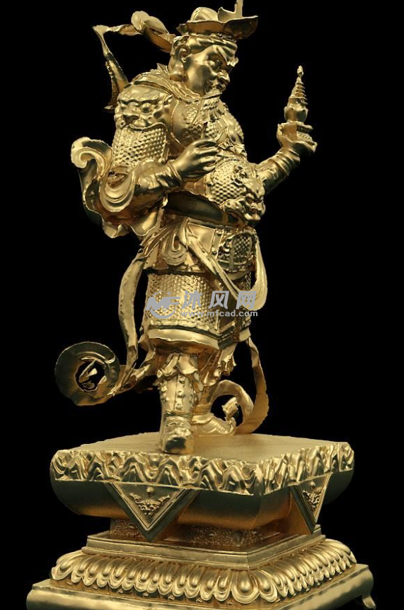 多闻天王轴测图