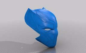 黑豹面具侧视图 