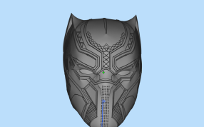 黑豹面具正视图