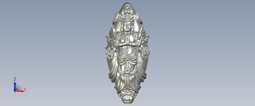 千手大佛正视图