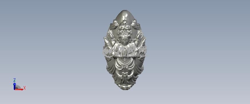 千手大佛轴测图