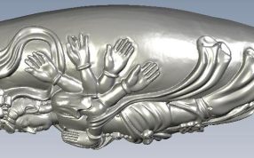 千手大佛侧视图