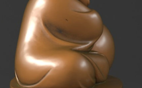 小和尚木鱼上色