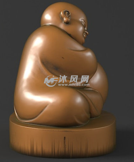 小和尚木鱼上色