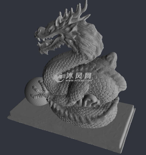 龙和龙珠侧视图