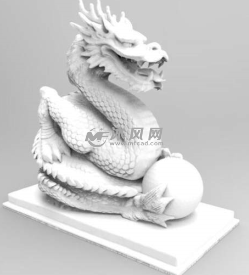 龙和龙珠轴测图