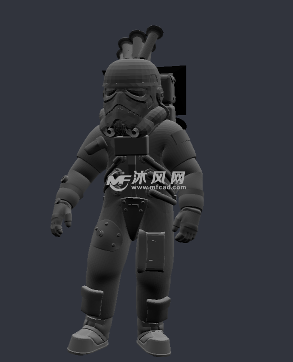 软件模型侧视图