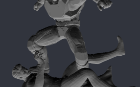 蝙蝠侠大战超人侧视图