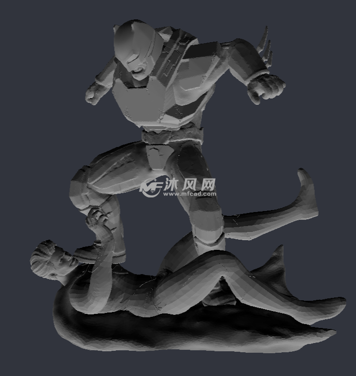 蝙蝠侠大战超人侧视图