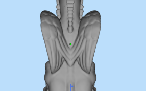 有翅膀的狗背面图