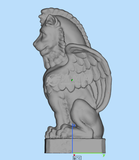有翅膀的狗侧面图