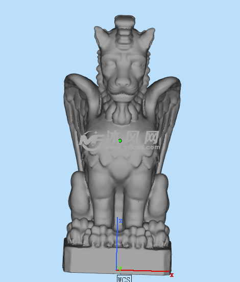 有翅膀的狗正面图