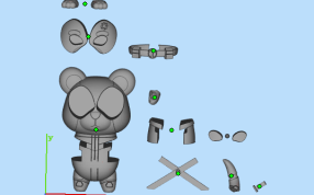 忍者小熊零件图