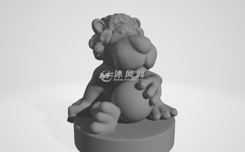 卡通狮子模型