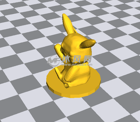皮卡丘模型侧面