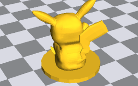 皮卡丘模型背面